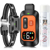KDSZJDV citronella collar worn on neck for outdoor training and gentle behavior deterrence.