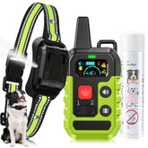 KDSZJDV Citronella training collar front view for humane bark control during outdoor walks.