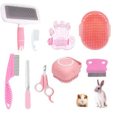 KEEPLKVOC 9pcs pink long flea comb for thorough detangling during grooming