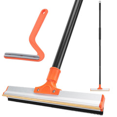 KeFanta carpet rake long-handle extends reach for upright pet hair removal.