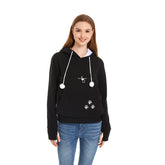 Kei Tomlison unisex big pouch hoodie front pocket shows roomy storage for small items