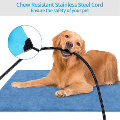 KEKELAN pet heating pad features a chew-resistant cord for safer play.