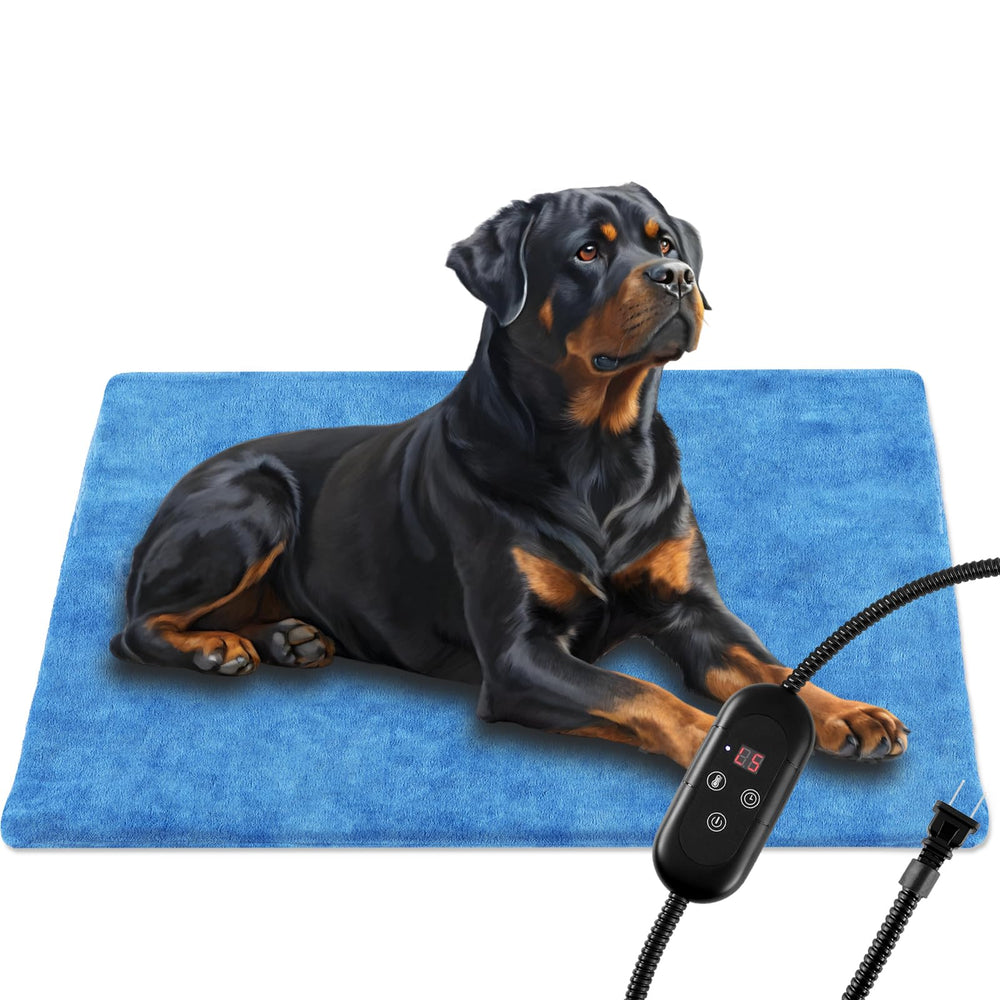KEKELAN pet heating pad shows outdoor-indoor waterproof design for versatile warmth.
