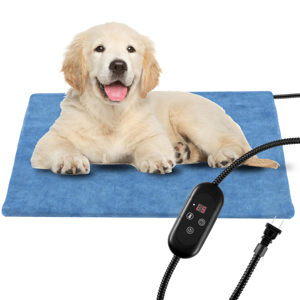 KEKELAN pet heating pad with soft cover provides cozy warmth for pets.