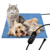 KEKELAN pet heating pad with soft velvet cover for gentle warmth.