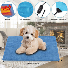 KEKELAN heating pad temperature control panel enables precise comfort for dogs and cats.