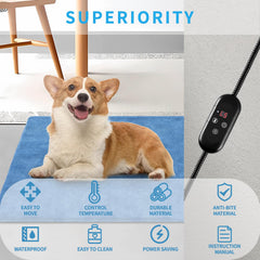 KEKELAN pad includes timer settings for auto shut-off and energy savings.