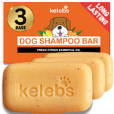 KELEBS dog shampoo bar packaging highlights zero-waste, eco-friendly design for mindful grooming.