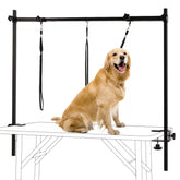 KELIXU Dog Grooming Arm-Clamps provide secure table mounting and stability