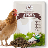 KELPFU chicken dewormer powder bag for all-natural poultry health support.