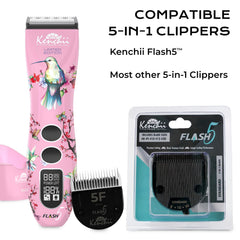 Kenchii Flash 5 detachable blades demonstrate easy maintenance and cleaning.