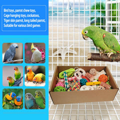 Kencunay Bird Toys rope and hook assembly enabling climbing and exploration.
