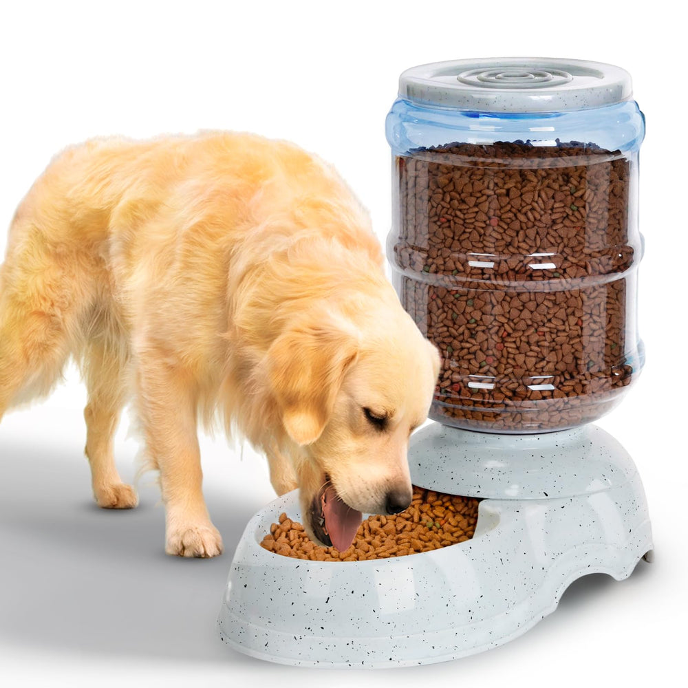 Kenond 3gallon gravity feeder full bowl helps maintain long feeding intervals for large dogs.