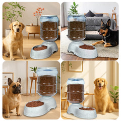 Kenond dog food dispenser wide opening facilitates easy refills and minimal clogs.