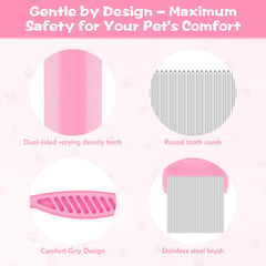 Kerros 6-pack tear-stain cleansing comb targets eye area with gentle cleansing