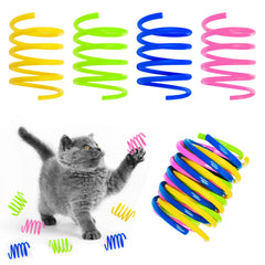 Kerros cat spring toy 60 pack blue springs for indoor play and active hunting