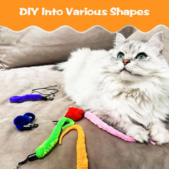 Kerros Cat Worm Toy with bell to attract cats during play