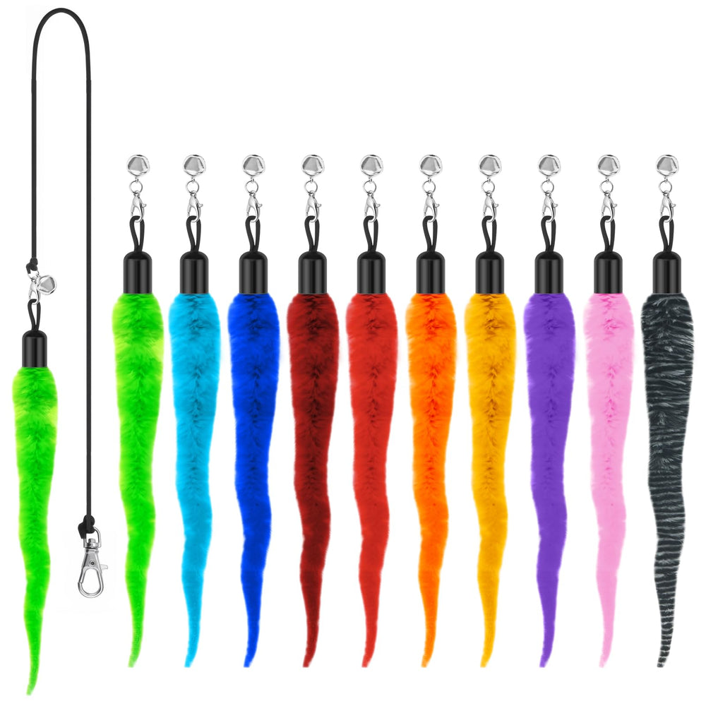 Kerros Cat Worm Toy Pack 10pcs for lively indoor play and exercise