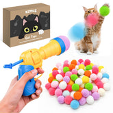 Kerros interactive cat ball toy with launcher, ready for indoor play and swatting fun.