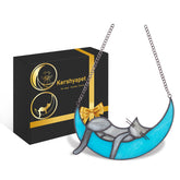 Kershyapet Rainbow Bridge suncatcher closeup glass showcases vivid colors for bright window decor