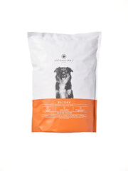 Ketona Salmon Recipe dry dog food in a bowl promoting lean muscle with high protein