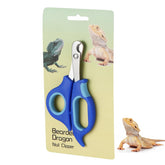 KEUYE Bearded Dragon Nail Clippers with blue angled edges for precise trims.