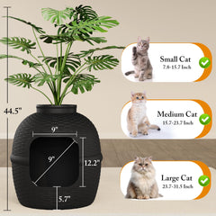 Keygarzone hidden litter box top with DIY plants option