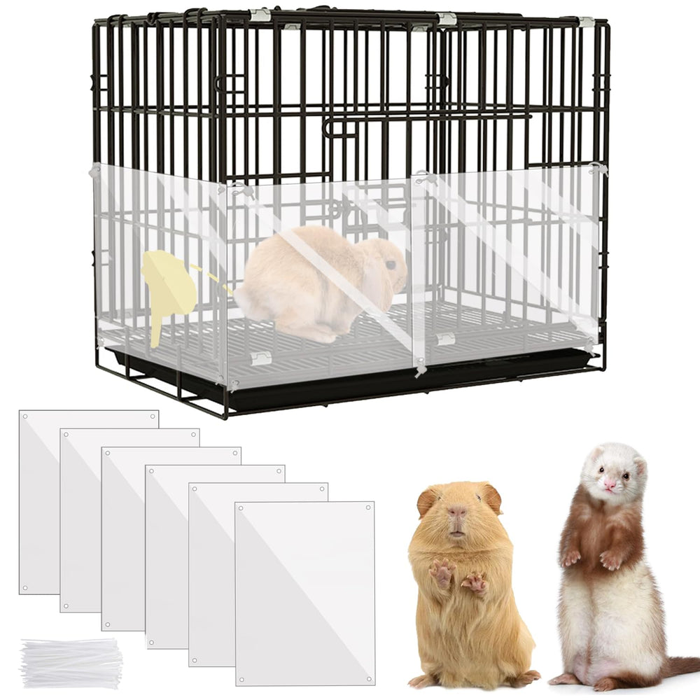 KEYIDE urine guard cage liner keeps the 12x10 cage clean and mess-free.