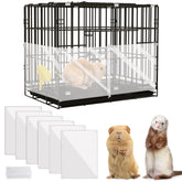 KEYIDE urine guard cage liner keeps the 12x10 cage clean and mess-free.