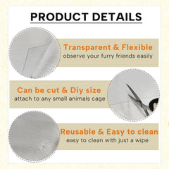 KEYIDE guinea pig cage protection system keeps living space cleaner