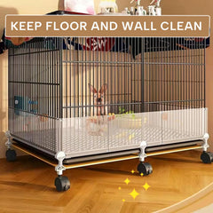 KEYIDE rabbit urine guard installation on a cage