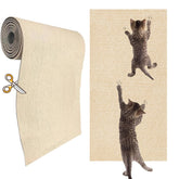 KEYIDE self-adhesive cat scratch wall climber in beige enables easy wall installation and furniture protection.