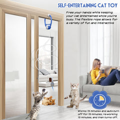 Kezlume USB-rechargeable cat toy with easy charging for uninterrupted fun.
