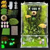 KFPSHLQE jumping spider enclosure exterior view shows clear acrylic for easy observation