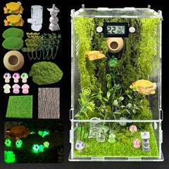 KFPSHLQE jumping spider enclosure exterior view shows clear acrylic for easy observation