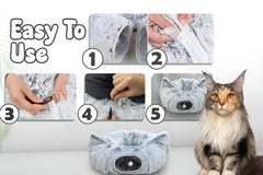 K&G SMART SHOP SOLUTIONS Cat Donut Tunnel Bed cave bed offers cozy lounging