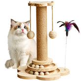 Khalor cat scratching post assembly demonstrates easy setup and sturdy construction.