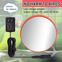 KHEARPSL 12V low-voltage adapter enhances bird safety.