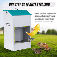 KHEARPSL galvanized outdoor dog feeder weatherproof steel for durability.