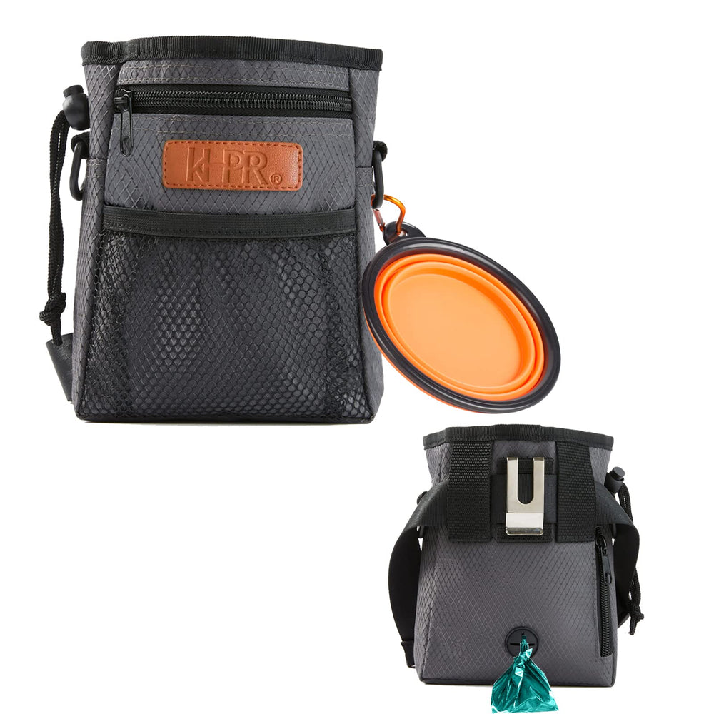 KHPR dog treat pouch open compartment for quick treat access during walks