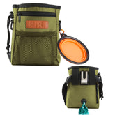 KHPR dog treat training pouch belt-wear mode for hands-free park training.