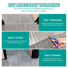 KHS carpet protector back features a non-slip 0.2 in / 5 mm grip.
