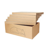 Kidding Pets larger-sized scratch pad box image shows roomy space for play and rest.