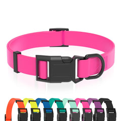 Kidding Pets waterproof dog collar pink with quick-release buckle for easy daily wear.