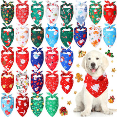 Kigeli Christmas dog bandana with snowman pattern for festive photoshoots.