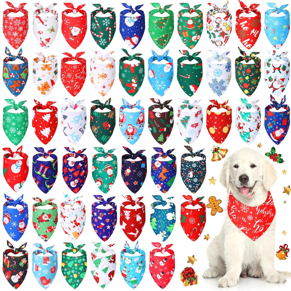 Kigeli Christmas dog bandana Snowman pattern for festive photos.