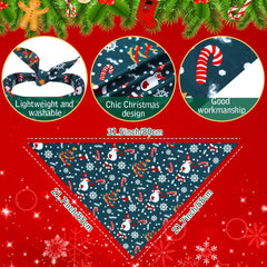 Kigeli Christmas dog bandana Tree pattern for family gatherings.