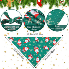 Kigeli dog bandana Christmas tree pattern adds seasonal charm