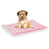 Kigmmro dog bed mat in a 22-inch kennel for cozy crate comfort