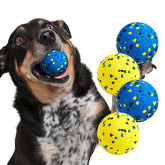Kimee dog balls front view highlights durable chew-friendly design for aggressive chewers.